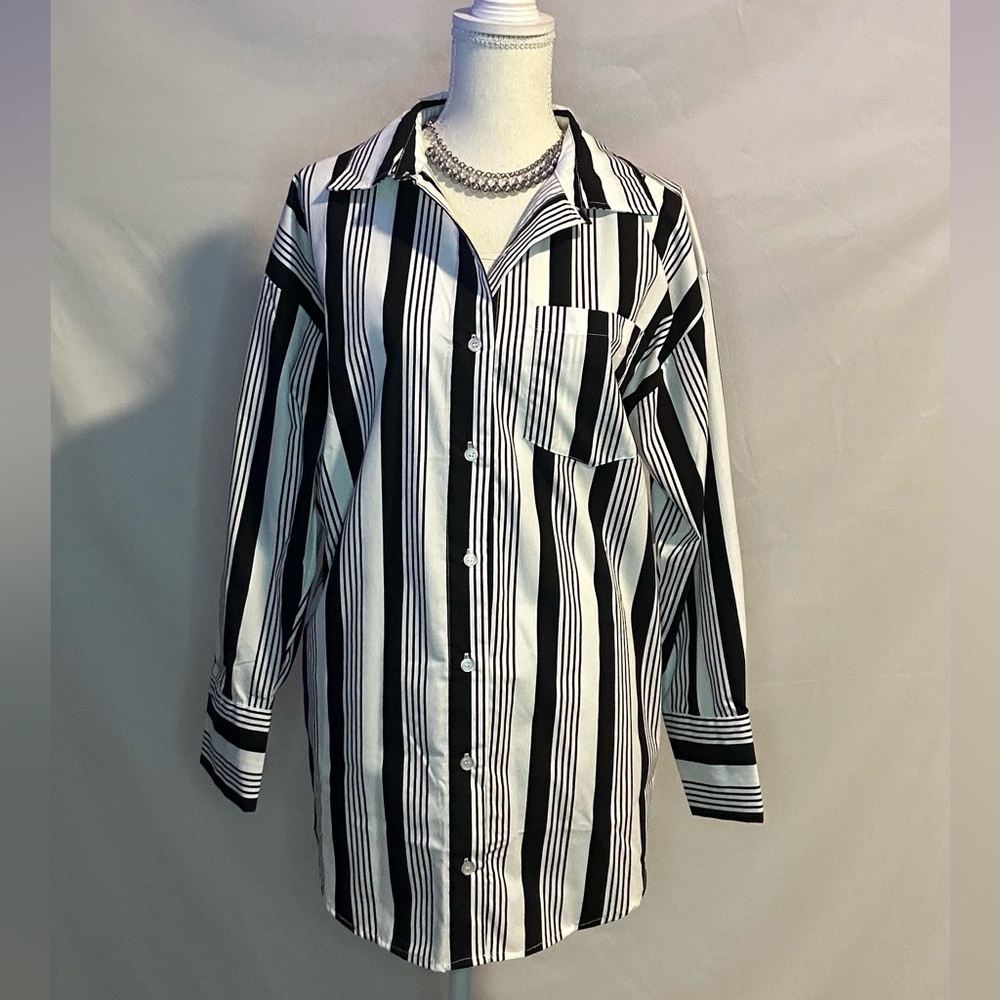 Over-sized button down